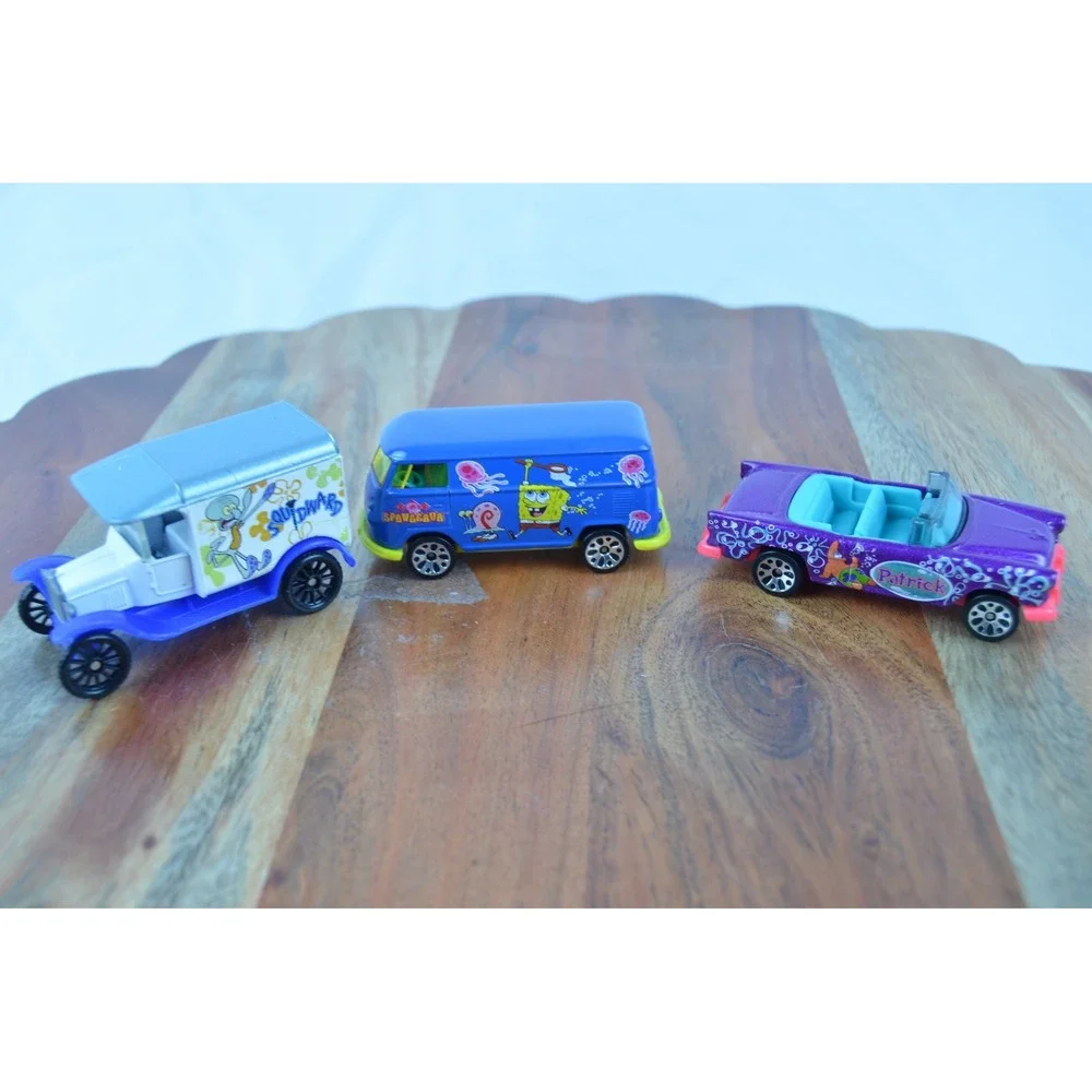 Matchbox 1999 Mattel Spongebob, Squidward, and Patrick - Set of 3